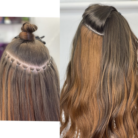 $500 Deposit -Seamless Sew In Tracks seamless sew in tracks with beads Deposit.