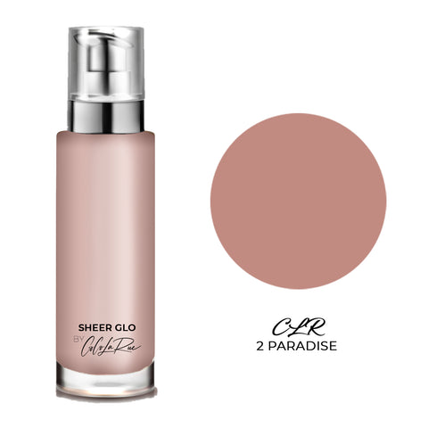 CLR Sheer Glo Shimmer Highlighter Foundation That Goes on Top of the Foundation-Amazing Texture, Lightweight, Skin-Enhancing-Diminishes Flaws