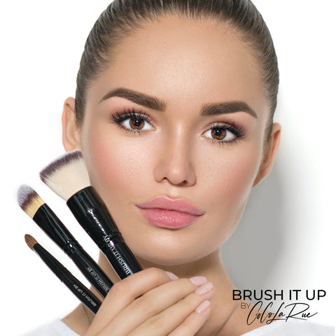 Brush It Up Makeup Brush Set – Professional Makeup Brushes – Makeup Brushes Kit - High Density Makeup Brushes (14pc Brush Set)