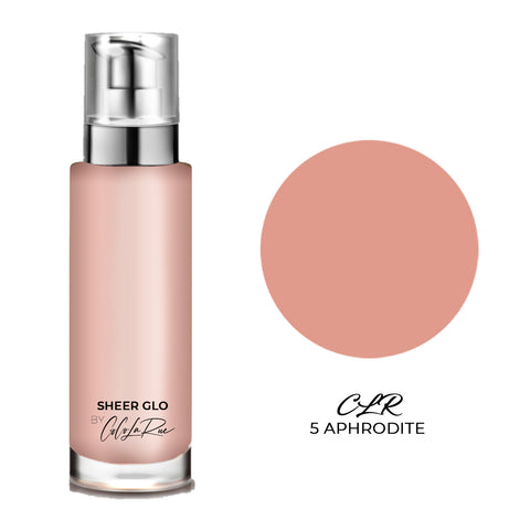 CLR Sheer Glo Shimmer Highlighter Foundation That Goes on Top of the Foundation-Amazing Texture, Lightweight, Skin-Enhancing-Diminishes Flaws