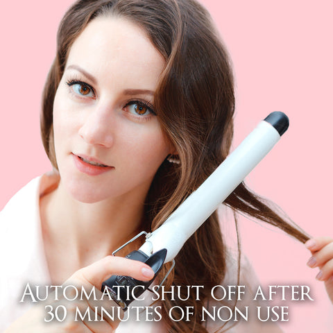 Professional Curling Iron for Hair of All Types - Heavy Duty Hair Curling Iron Long Lasting and Fast Curls Premium Curler with Easy Operation and Advanced Technology-CLR-Curlers Classic Curling Wand Reverse