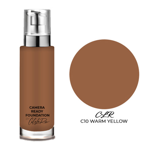 Camera Ready Hi-Def Foundation. Flawless Coverage Oil Free Liquid Foundation Full Coverage for Home Office, Parties,TV Film and Images