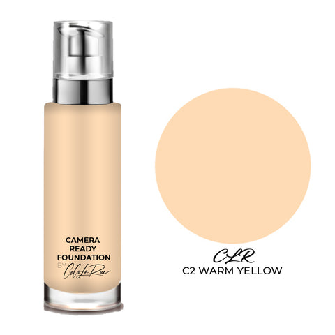 Camera Ready Hi-Def Foundation. Flawless Coverage Oil Free Liquid Foundation Full Coverage for Home Office, Parties,TV Film and Images