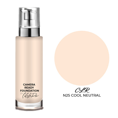 Camera Ready Hi-Def Foundation. Flawless Coverage Oil Free Liquid Foundation Full Coverage for Home Office, Parties,TV Film and Images