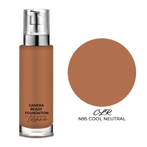Camera Ready Hi-Def Foundation. Flawless Coverage Oil Free Liquid Foundation Full Coverage for Home Office, Parties,TV Film and Images