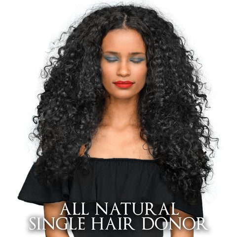 CLR Curly Malaysian-Tight curly hair extension-Human hair-Malaysian tight curls-Thick soft and bouncy-Heat protective-Lasts Up To 4 Years