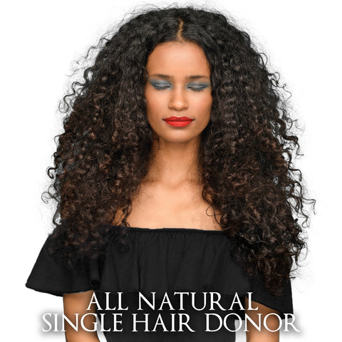 CLR Curly Malaysian-Tight curly hair extension-Human hair-Malaysian tight curls-Thick soft and bouncy-Heat protective-Lasts Up To 4 Years