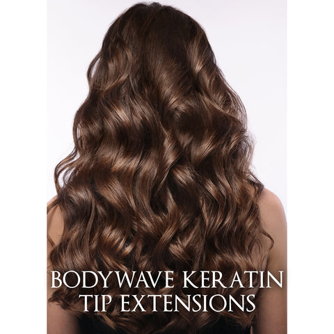 Keratin Bodywave Hair Extensions by CLR Healthy Hair Extensions (100 pieces) made with Remy Hair Extensions soft, smooth, 100% thick hair