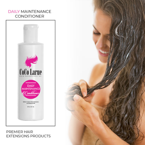 CLR Daily Maintenance Hair Conditioner-Increases Shine & Luster-Vitamins A&E and-Proteins-Best For Hair Extensions-Improve Hair Appearance 8oz