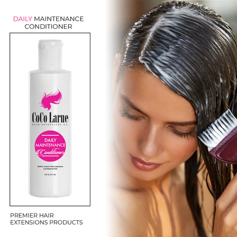 CLR Daily Maintenance Hair Conditioner-Increases Shine & Luster-Vitamins A&E and-Proteins-Best For Hair Extensions-Improve Hair Appearance 8oz