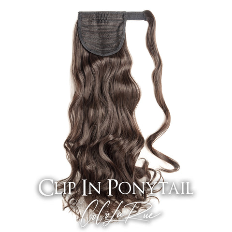CLR | Clip in ponytail hair extensions- Halo | Thick silky and soft virgin hair| Brazilian Straight Remy hair - reuse up to 4 years