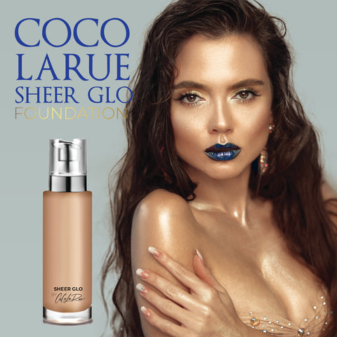 CLR Sheer Glo Shimmer Highlighter Foundation That Goes on Top of the Foundation-Amazing Texture, Lightweight, Skin-Enhancing-Diminishes Flaws