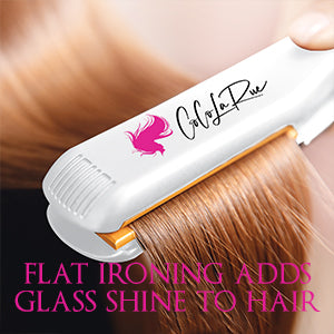 Fast Electric Hair Straightener and Curler with 360 Rotation - Best Rated 2 in 1 Hair Straightener and Curler - Fast Heating - No Damage - Works On All Hair Types