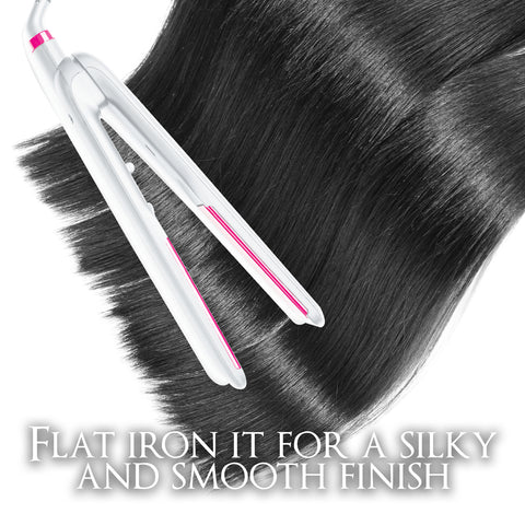 CLR | Clip in ponytail hair extensions- Halo | Thick silky and soft virgin hair| Brazilian Straight Remy hair - reuse up to 4 years