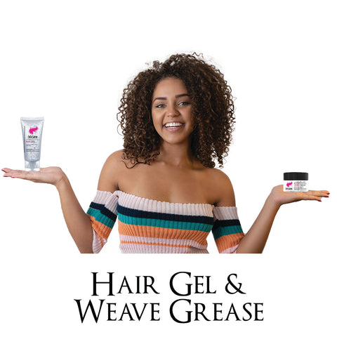 CLR Curly Hair Products | Shine Hair Oil Spray, Hair Gel, Weave Grease for Curly Hair, Straight and Extensions Hair Care Package (3pack)