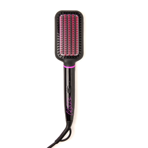 CLR Hair Hot Brush Straightener - Straightener hair in minutes. Smooth, Straight Hair In Half The Time For straight, smooth and frizz-free hair