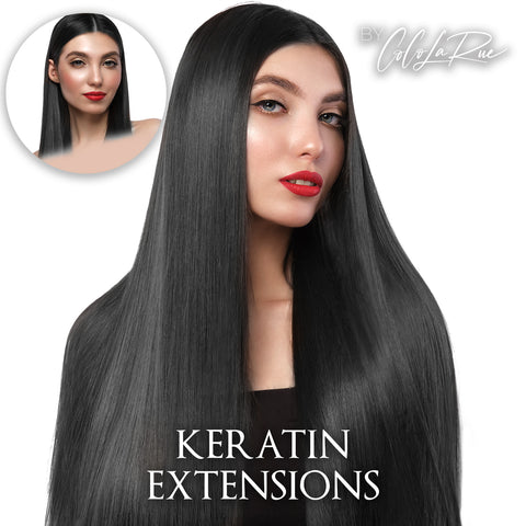 Keratin Straight Human Hair Extensions by CLR Includes (100 pieces) Healthy Hair made 100% thick quality remy hair, made to last 4 Years