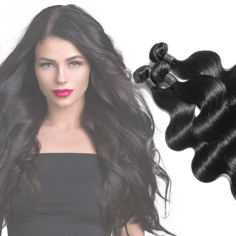 CLR | Virgin body wave hair extension | Human hair | Brazilian wavy style | Healthy thick, smooth, shiny hair| Lasts Up To 4 Years|