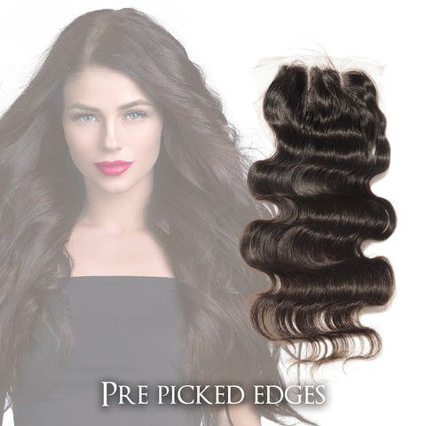 CLR| Hair Closures | Curly Black Human Remy Hair Lace Front Closures |Thick and soft | Heat protective-Brazilian Bodywave Hair Extensions