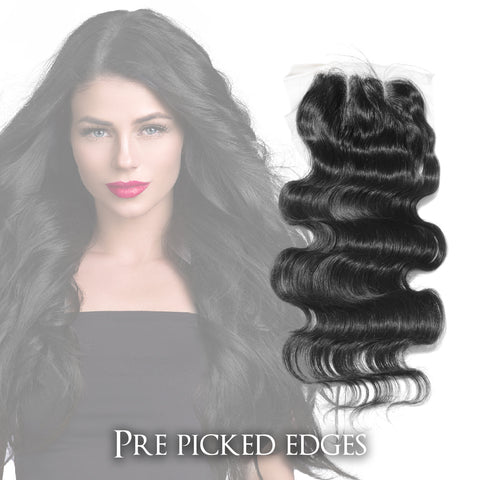 CLR| Hair Closures | Curly Black Human Remy Hair Lace Front Closures |Thick and soft | Heat protective-Brazilian Bodywave Hair Extensions