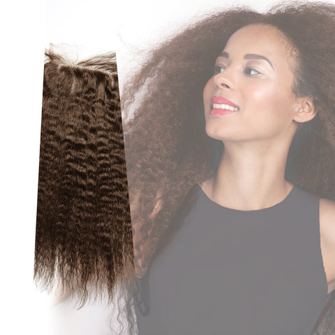 CLR| Hair Closures | Curly Black Human Remy Hair Lace Front Closures |Thick and soft | Heat protective-Brazilian Bodywave Hair Extensions