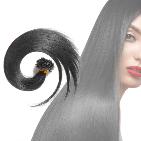 Keratin Straight Human Hair Extensions by CLR Includes (100 pieces) Healthy Hair made 100% thick quality remy hair, made to last 4 Years
