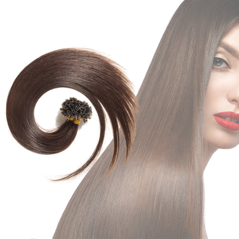 Keratin Straight Human Hair Extensions by CLR Includes (100 pieces) Healthy Hair made 100% thick quality remy hair, made to last 4 Years