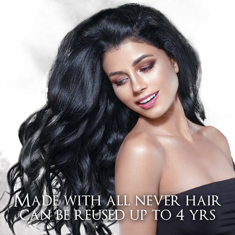Keratin Bodywave Hair Extensions by CLR Healthy Hair Extensions (100 pieces) made with Remy Hair Extensions soft, smooth, 100% thick hair