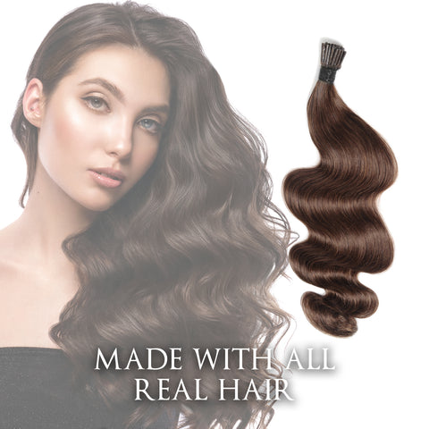Keratin Bodywave Hair Extensions by CLR Healthy Hair Extensions (100 pieces) made with Remy Hair Extensions soft, smooth, 100% thick hair