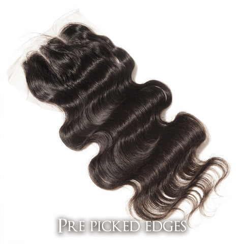 CLR| Hair Closures | Curly Black Human Remy Hair Lace Front Closures |Thick and soft | Heat protective-Brazilian Bodywave Hair Extensions
