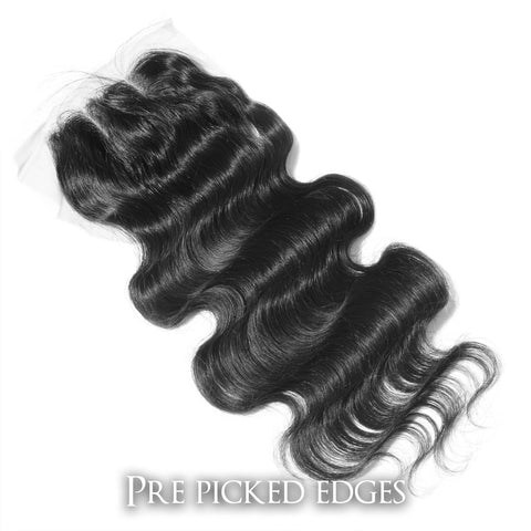 CLR| Hair Closures | Curly Black Human Remy Hair Lace Front Closures |Thick and soft | Heat protective-Brazilian Bodywave Hair Extensions