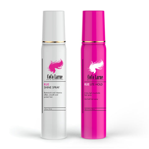 CLR Hair Spray Lite Hold Spray- Rue Shine Spray- Best for Hair Styling Products- Vegan-Friendly & Cruelty-FreePackage 10oz (2pack)