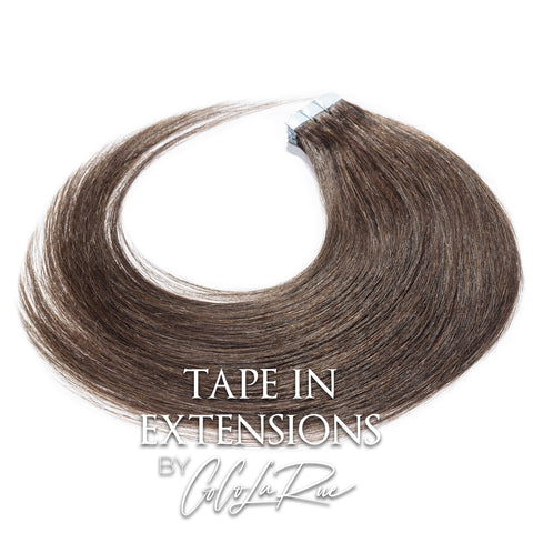 CLR | Tape in hair extensions | Thick silky and soft | Heat protective | All natural black | 20 inches