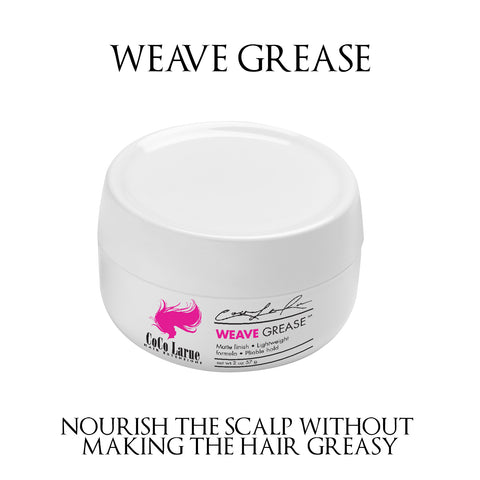 CLR Weave Grease, Moisture & Nourish Your Hair-No Greasy Feel-Lightweight Formula Hair Styling Products 2oz- Stronger & Younger- Looking Hair